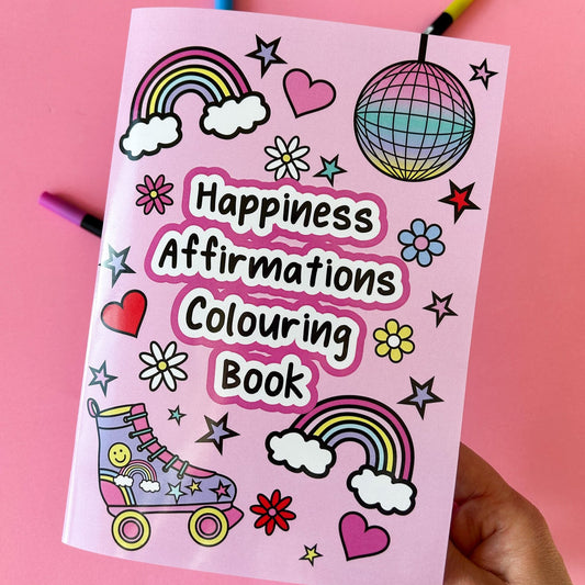 Happiness Affirmations Colouring Book