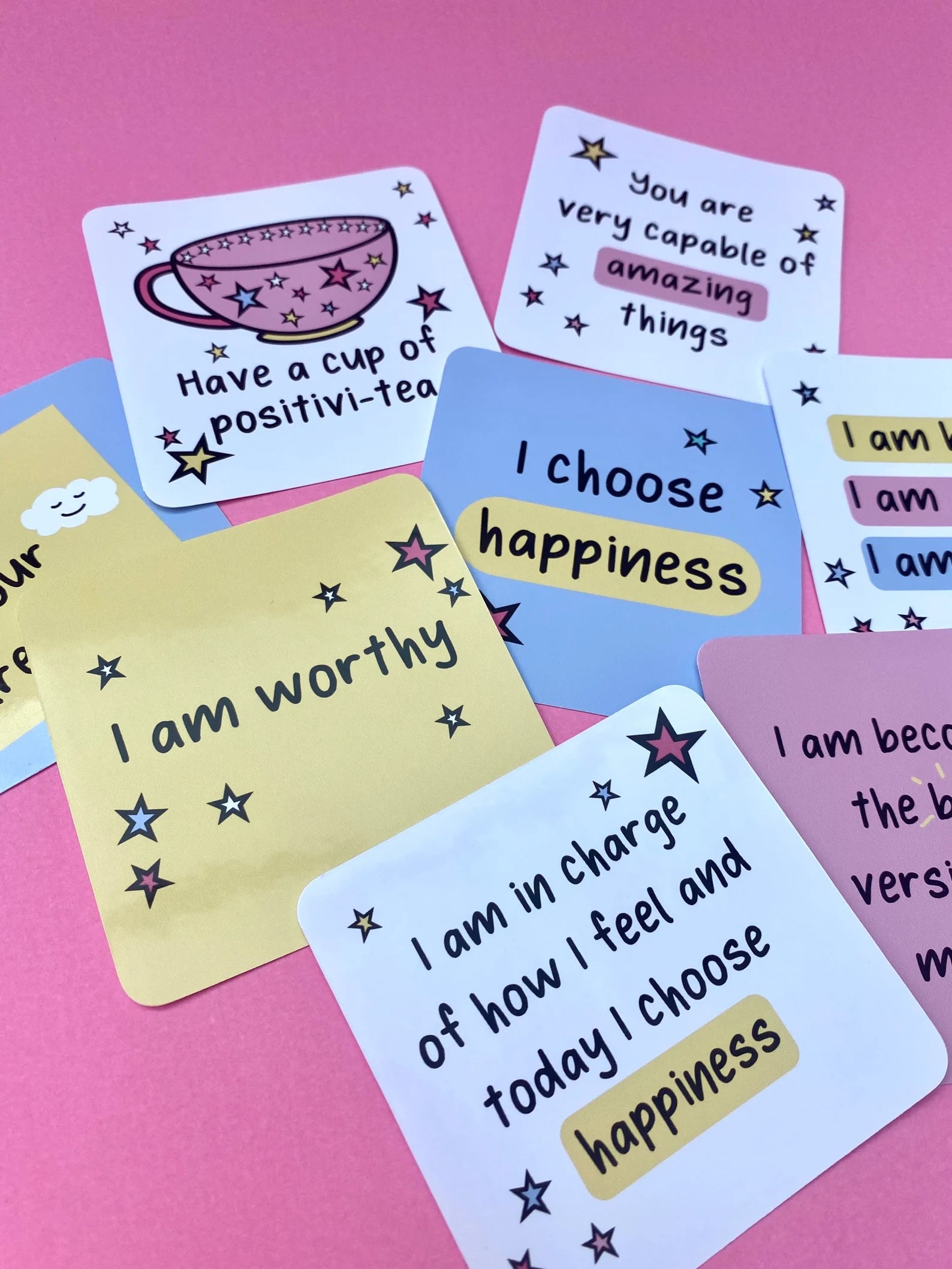 Positive Affirmation Stickers  Positive affirmations, Affirmations,  Positivity